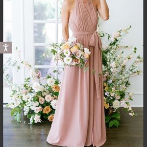 EUC. Revelry Eliza Chiffon Faux Wrap Dress